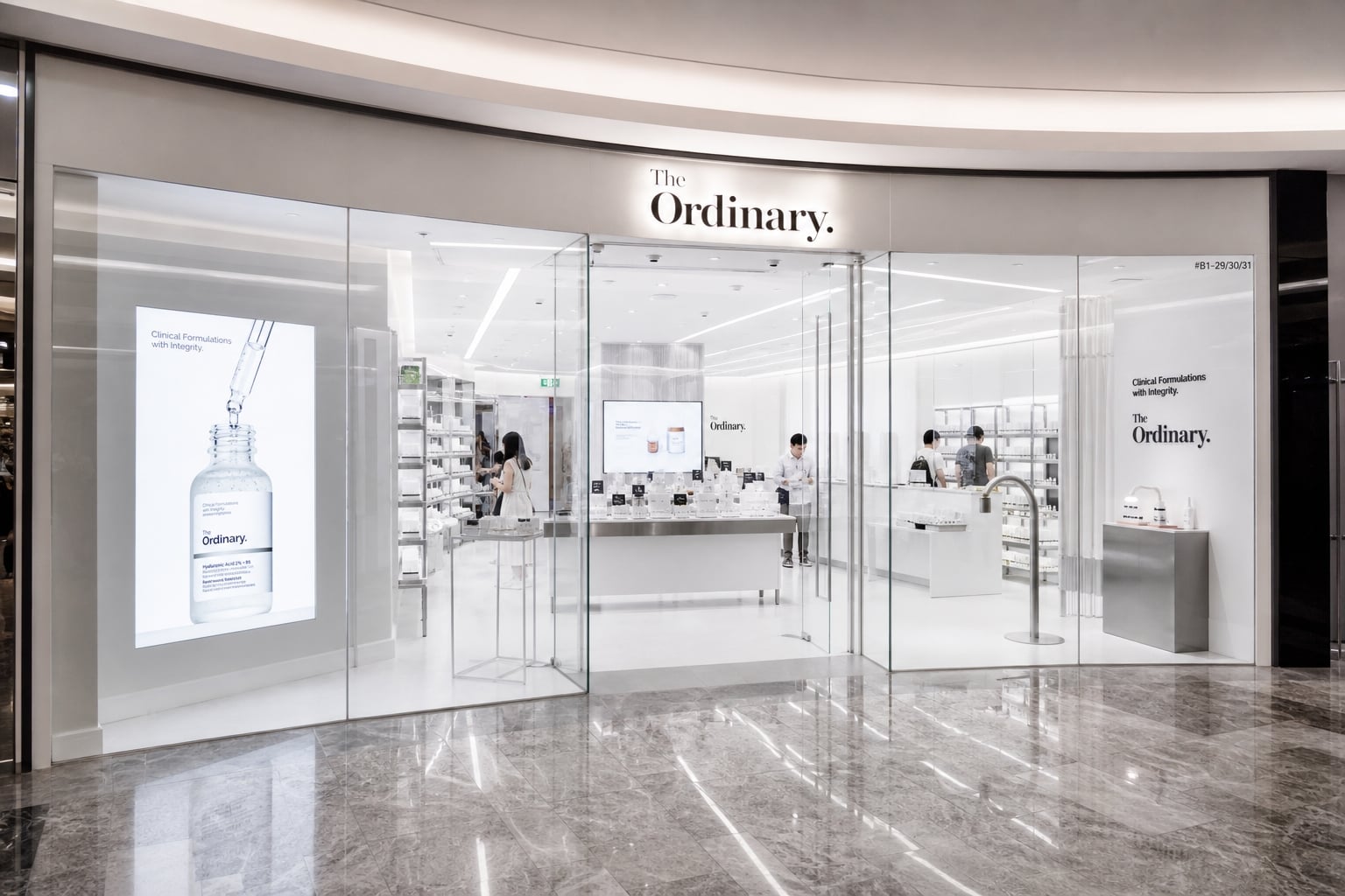 How To Market Beauty Products In Singapore 3 The Ordinary flagship skincare store in a Singapore shopping mall