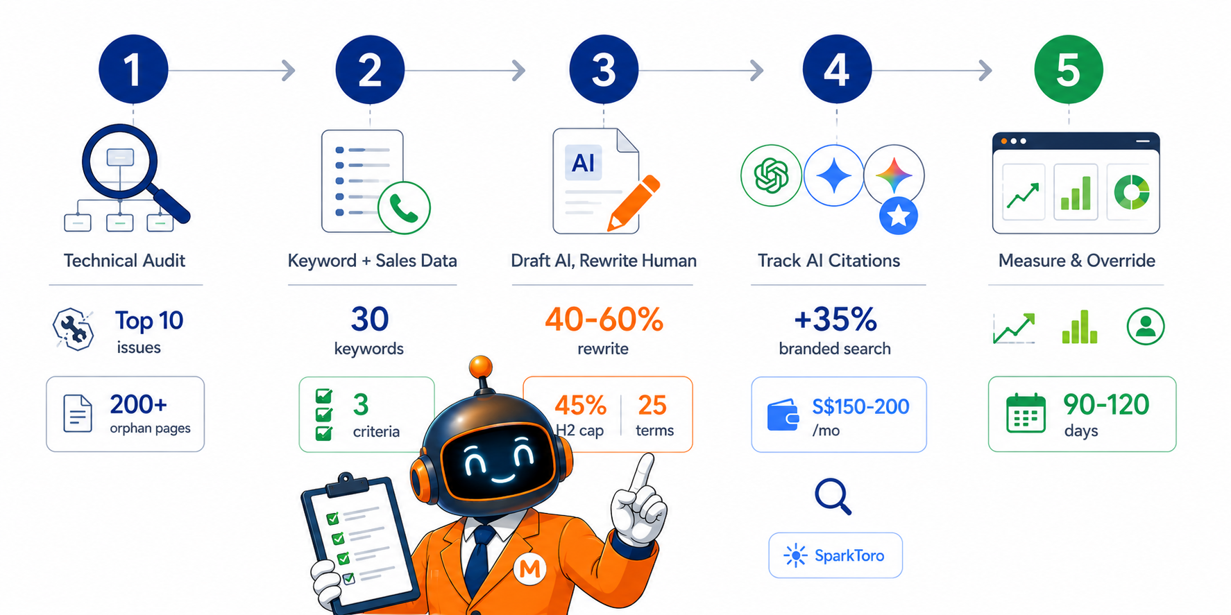 Data-Driven SEO in 2026: Where AI Helps, Where It Quietly Hurts Rankings 4 AI-assisted SEO starter sequence ultra-minimalist 5-month timeline