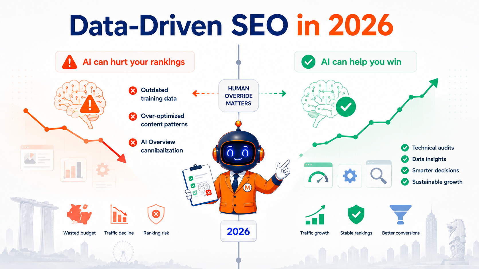 data-driven SEO in minimalist featured cover