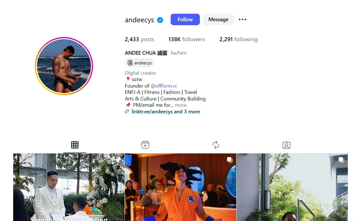 Top 24 Instagram Influencers In Singapore 2026 2 andee chua as one of the top instagram influencers