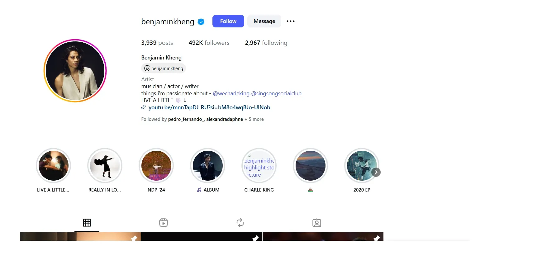 Top 24 Instagram Influencers In Singapore 2026 5 benjamin kheng as one of the top instagram influencers