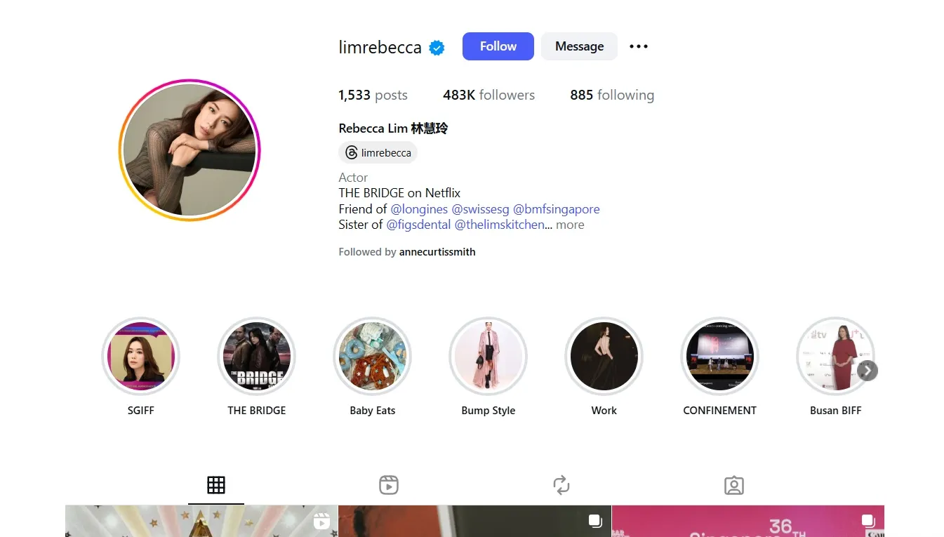 Top 24 Instagram Influencers In Singapore 2026 17 rebecca lim as one of the top instagram influencers