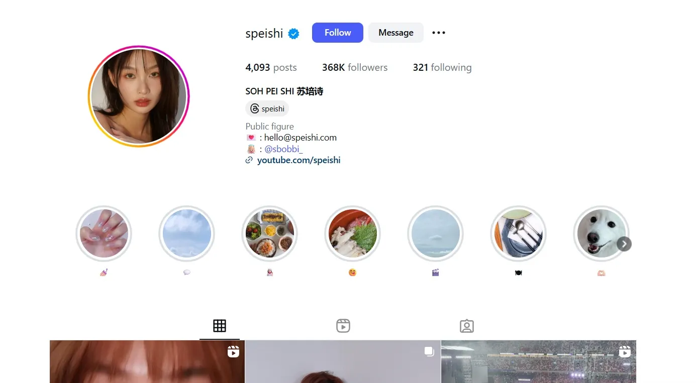Top 24 Instagram Influencers In Singapore 2026 20 soh pei shi as one of the top instagram influencers