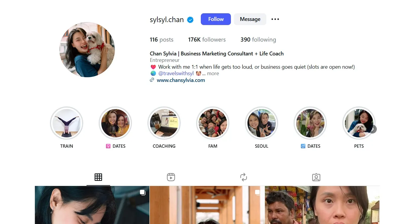 Top 24 Instagram Influencers In Singapore 2026 19 sylvia chan as one of the top instagram influencers