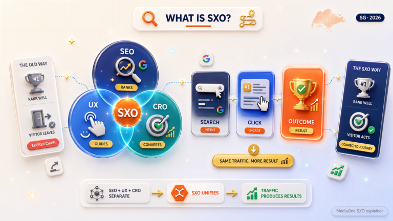 search experience optimisation connecting SEO, UX, and conversion to turn traffic into outcomes