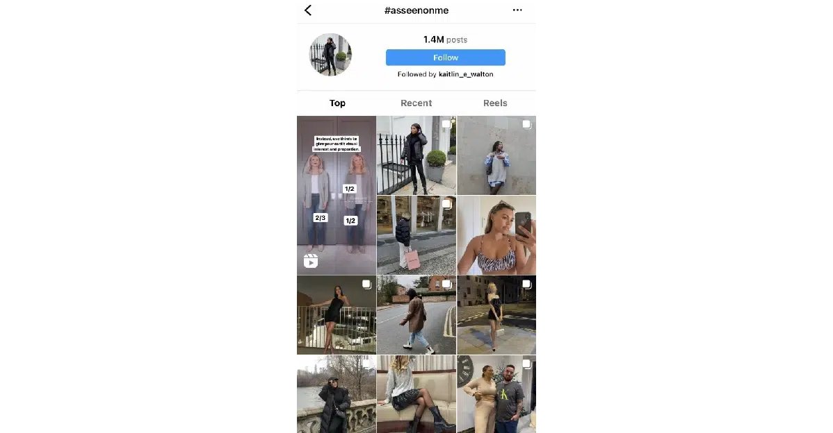 How To Leverage UGC For Marketing Your Business 3 UGC for Marketing - ASOS – #AsSeenOnMe Stream