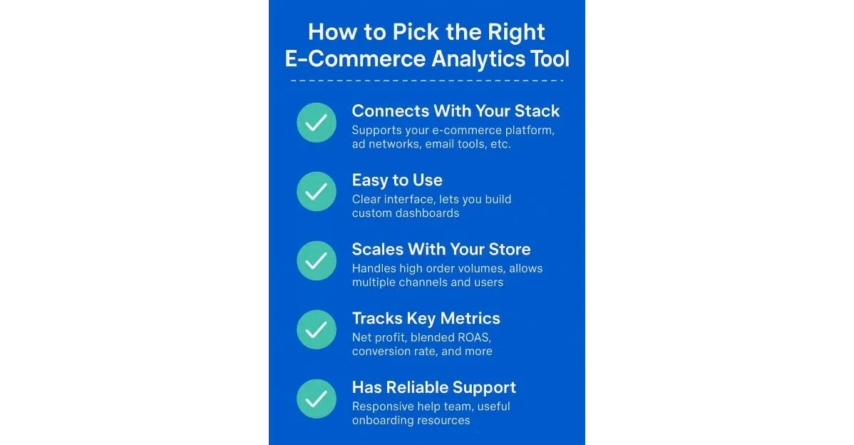 How to Choose the Right eCommerce Analytics Tool for Your Business