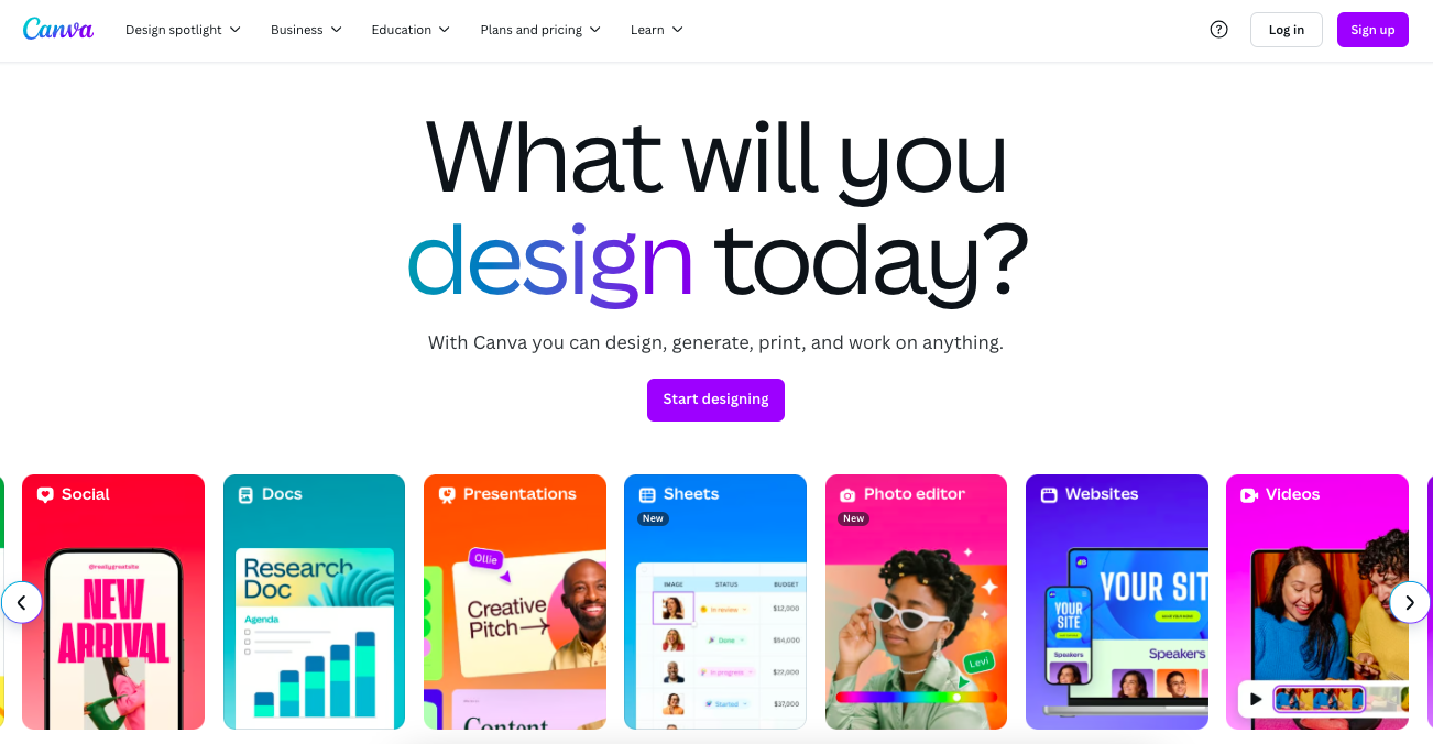 17 Best Web Design Tools For Singapore Teams (2025 Guide) 5 Web Design Tools - Canva – Lightweight Design for Marketing and Web Assets