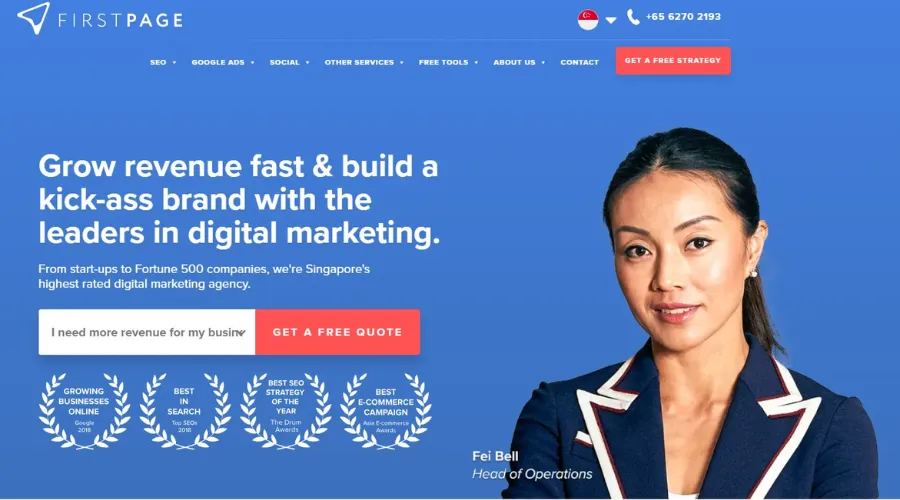 First Page Digital as one of the best SEO agencies in Singapore