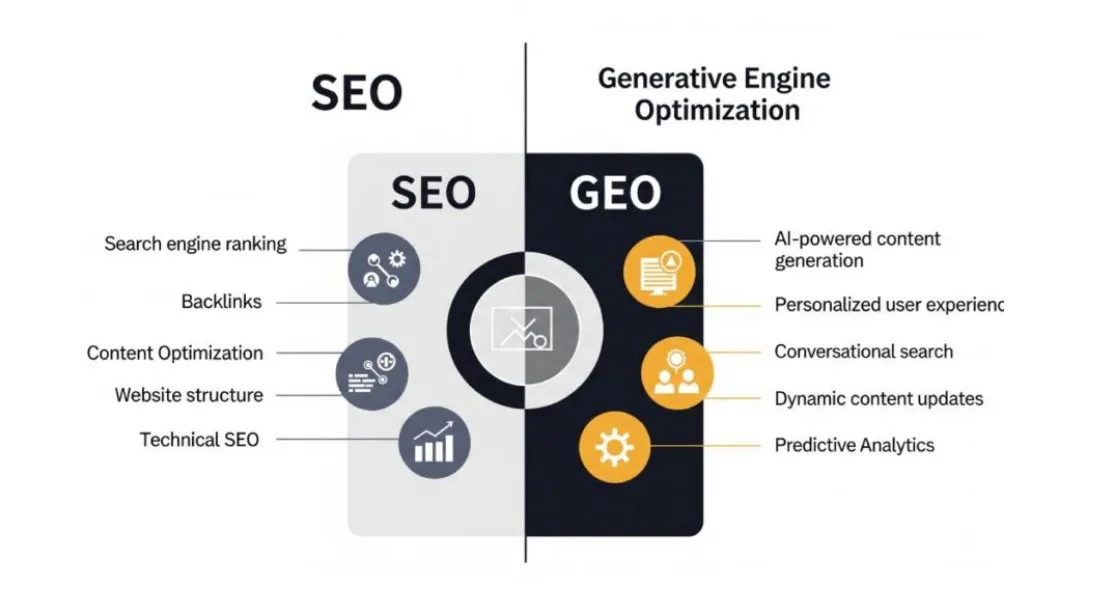 difference between SEO vs GEO