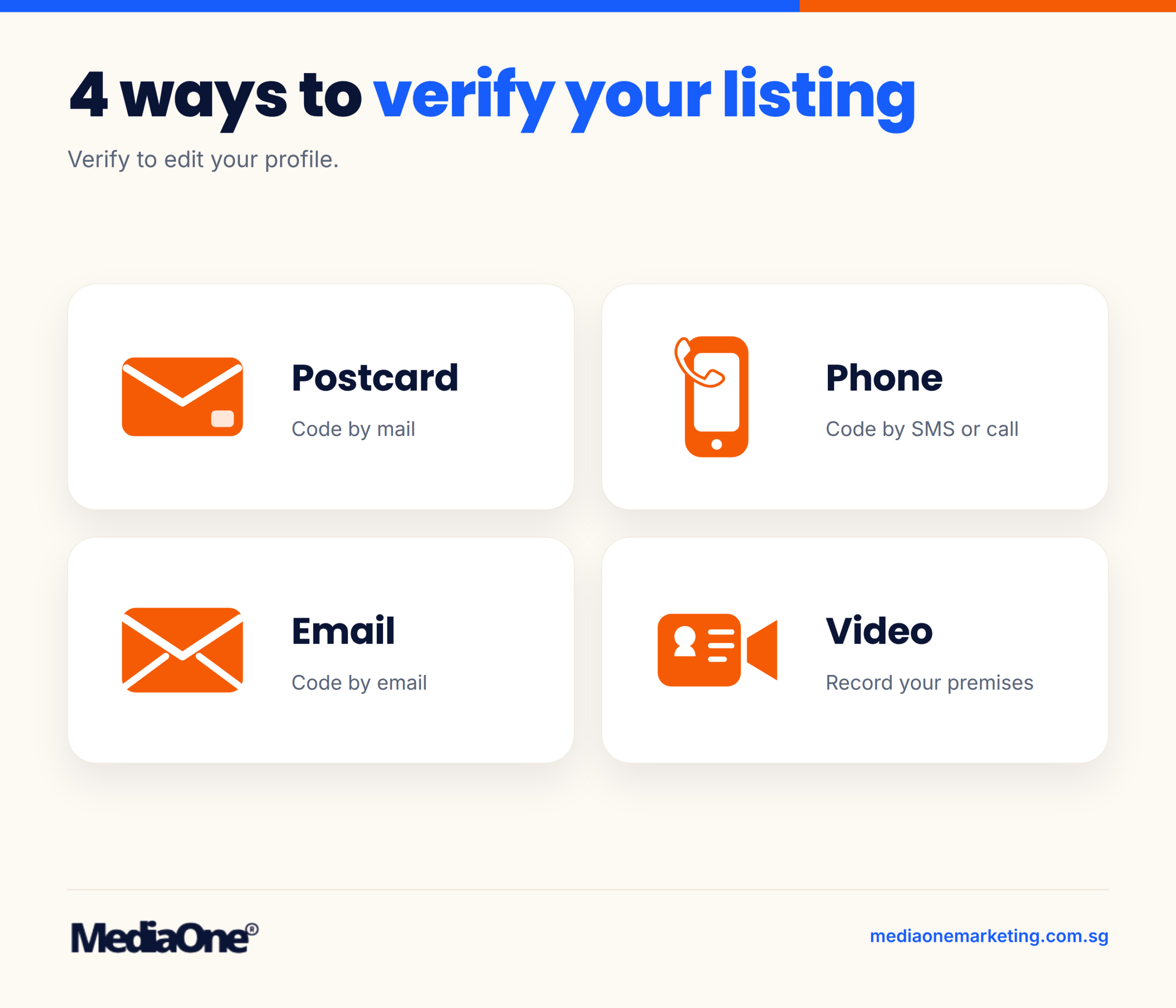 Google Business Profile in Singapore: How to Set Up, Optimise and Keep Your Listing Working in 2026 2 google business profile ways to verify your listing