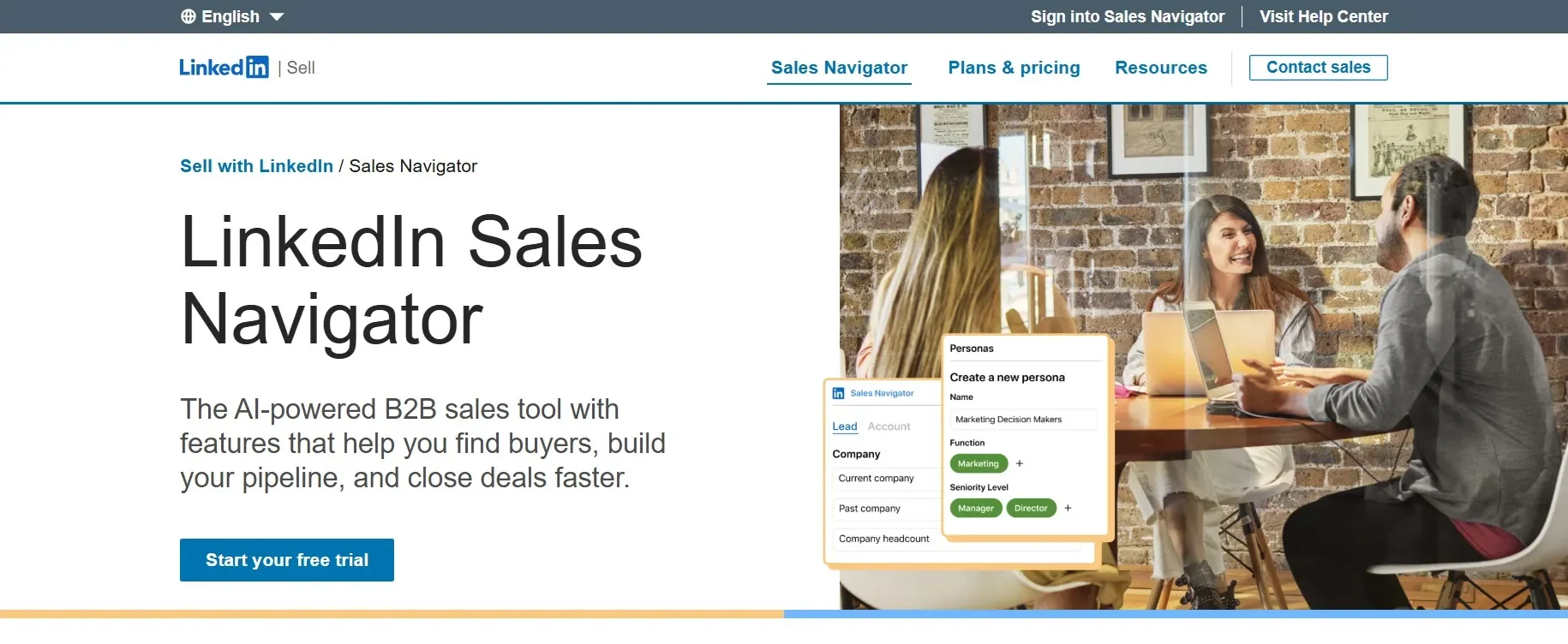 linkedin sales navigator as one of the top lead generation tools