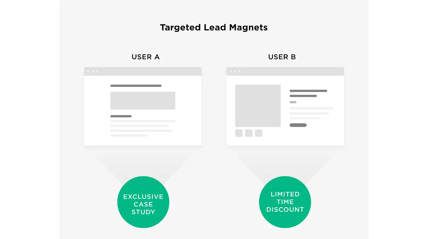 Targeted lead magnet for social media leads