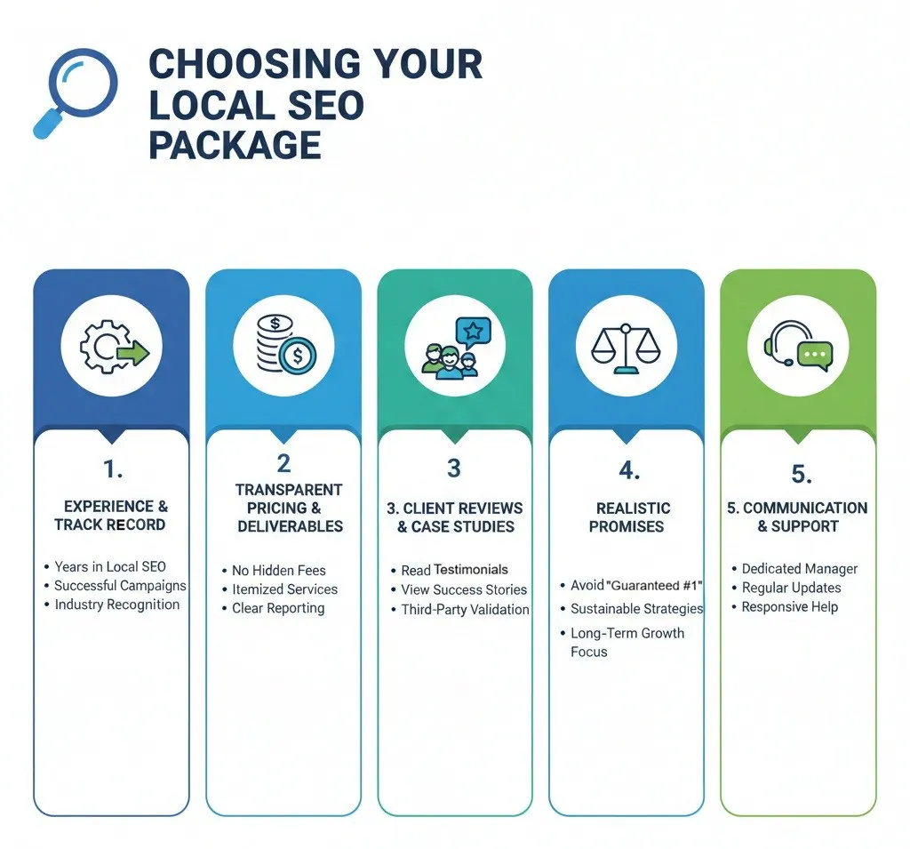 choosing local seo pricing package