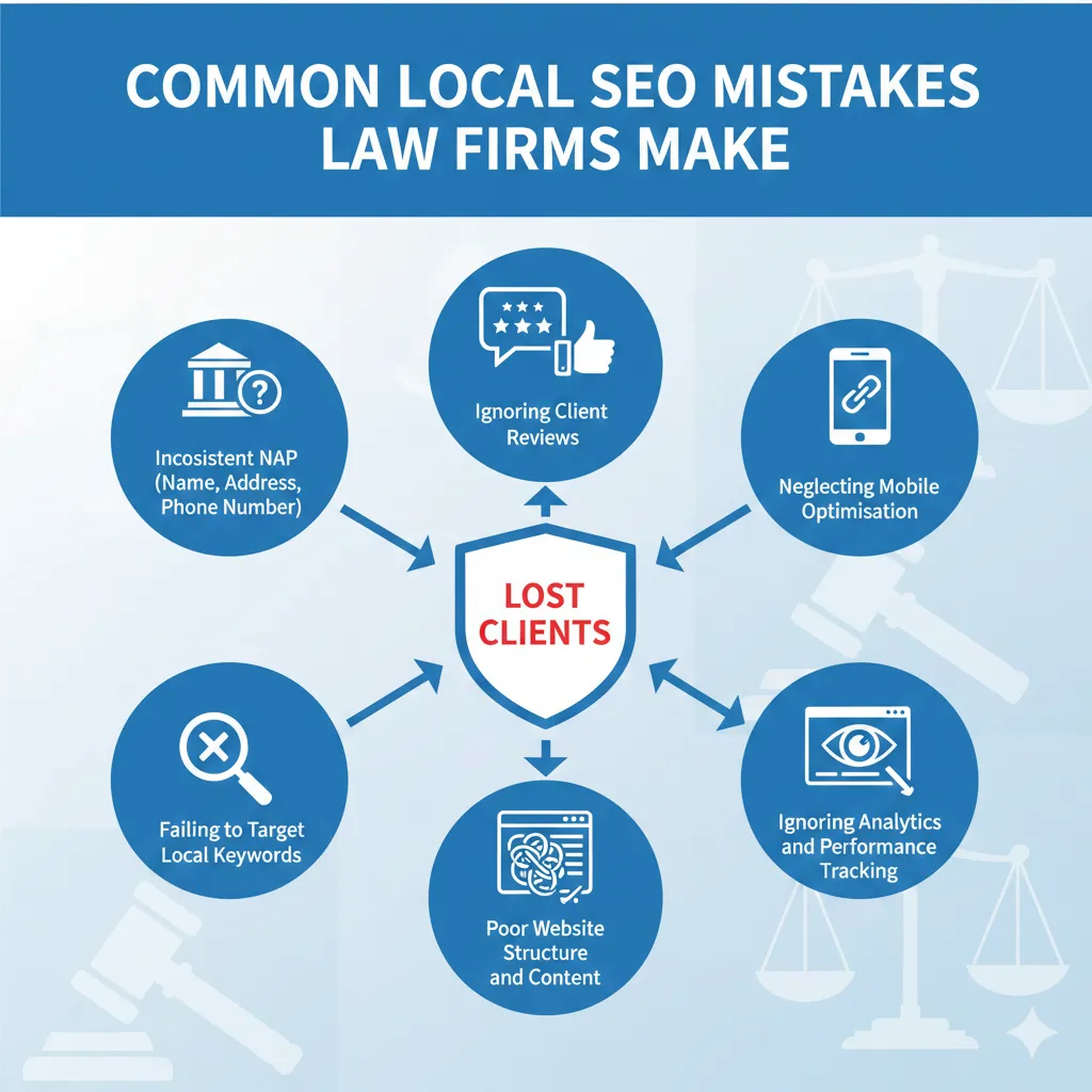 common mistakes for law firms local seo