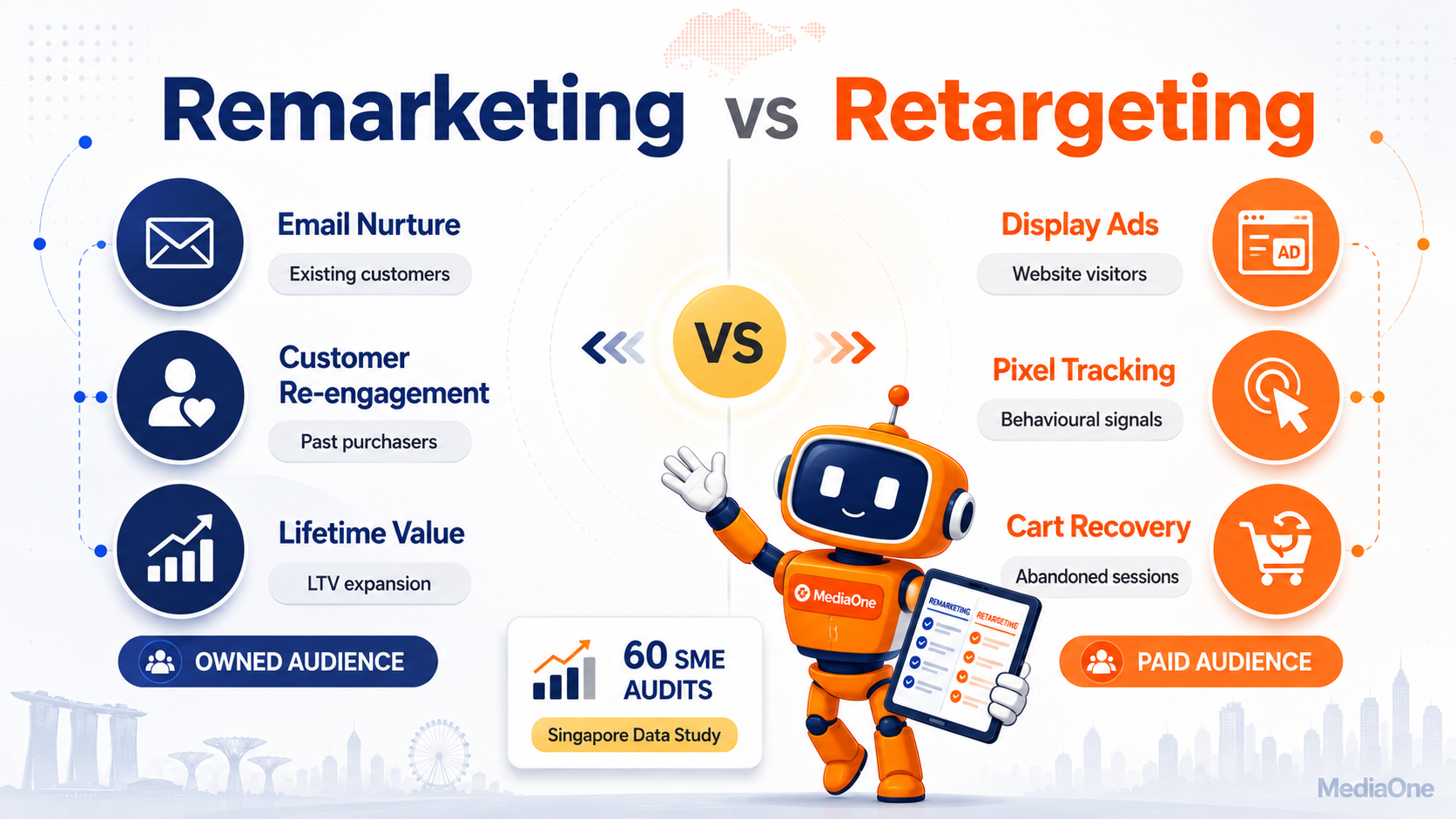 Remarketing vs Retargeting featured image for Singapore SMEs