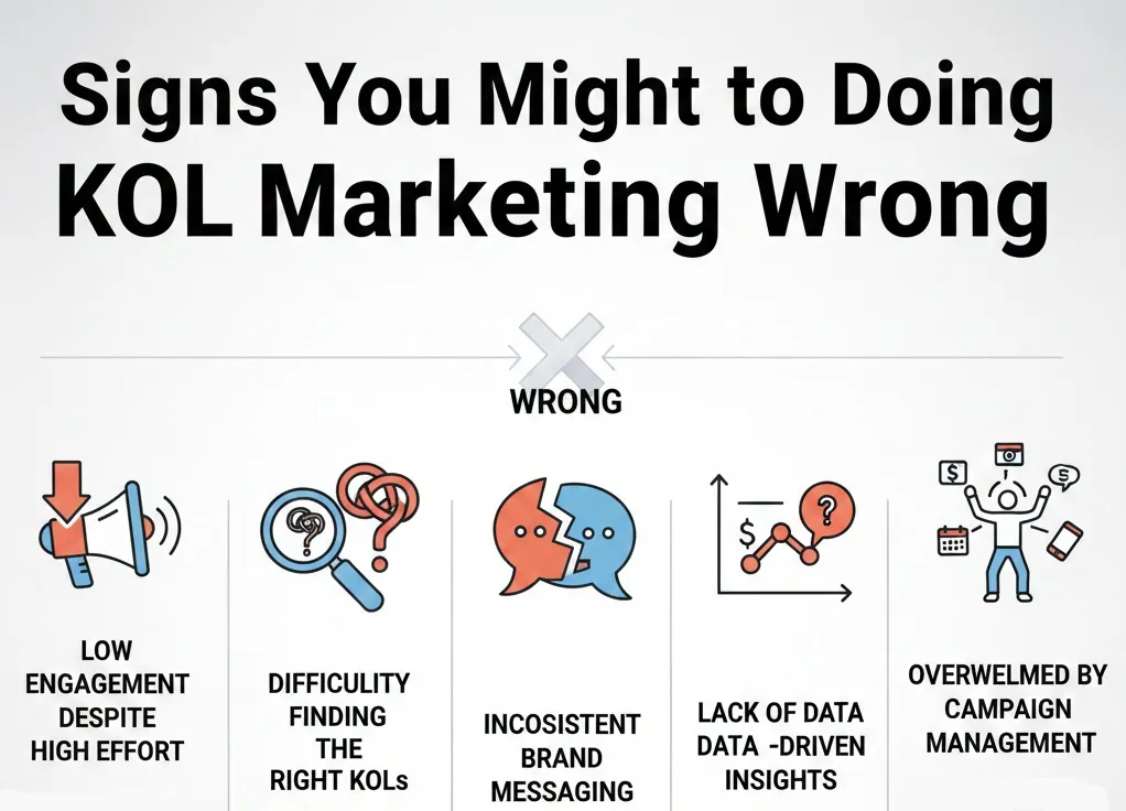 signs you might be doing kol strategy wrong
