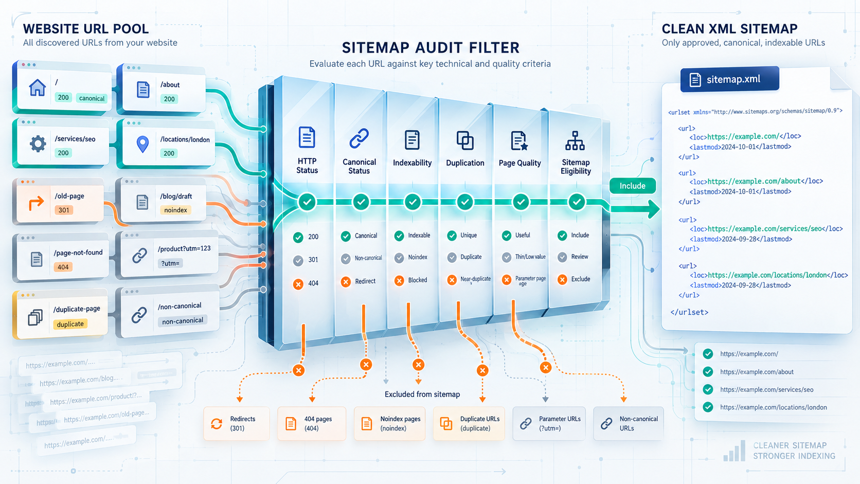 XML Sitemap Explained and How to Create One for Local SEO in 2027 1 xml sitemap audit filter