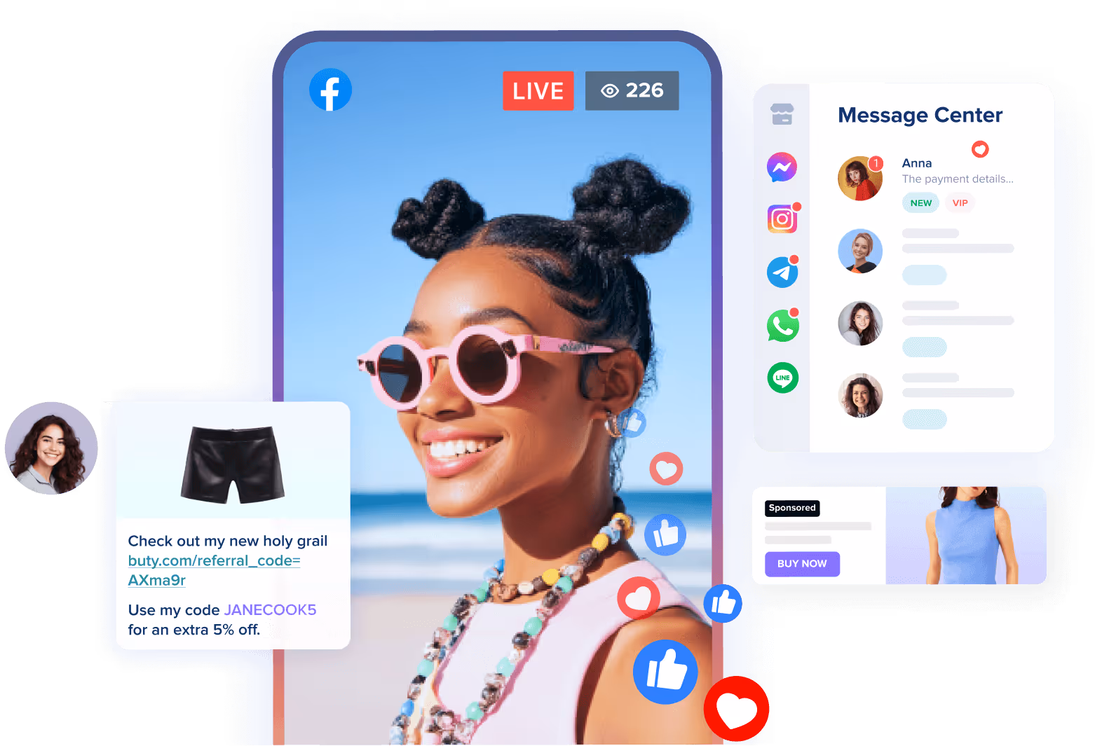 Shopline system landing page
