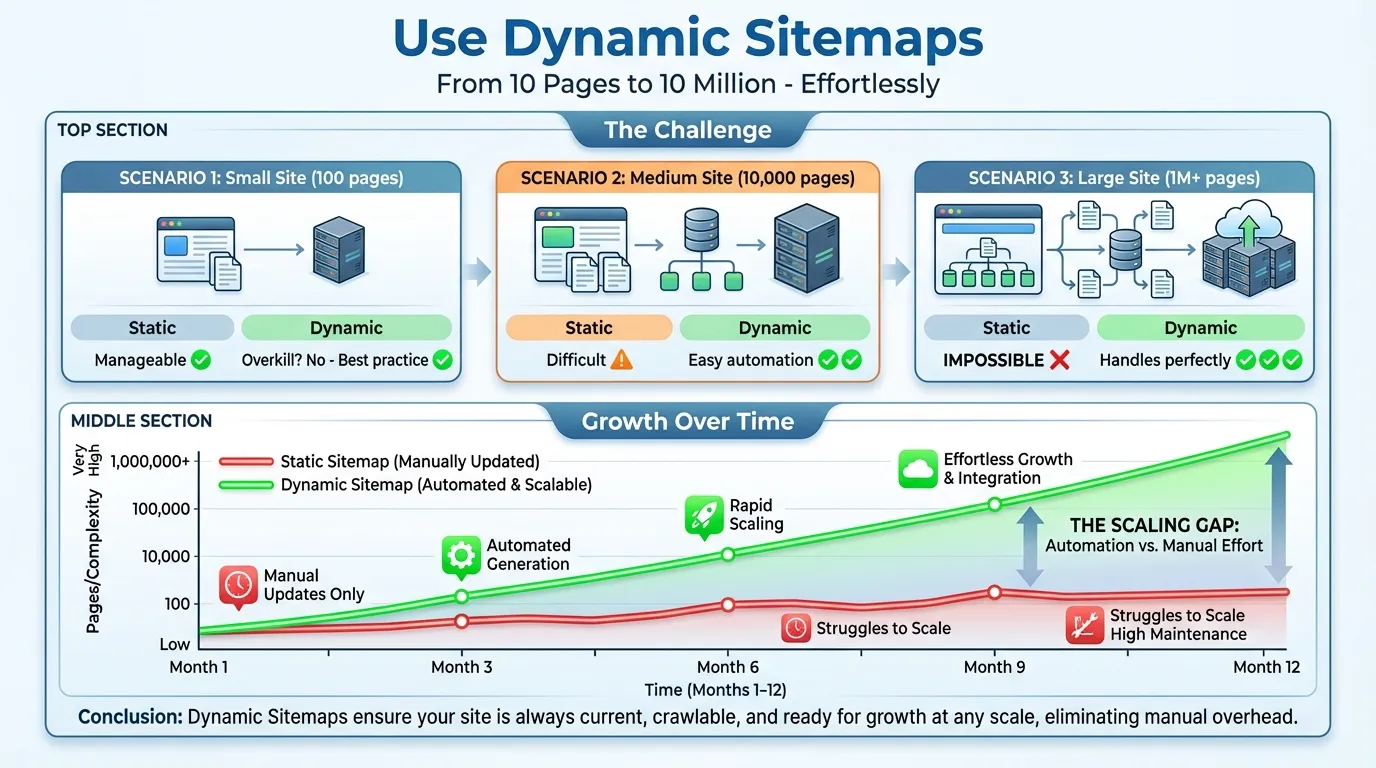 dynamic sitemaps for xml sitemap