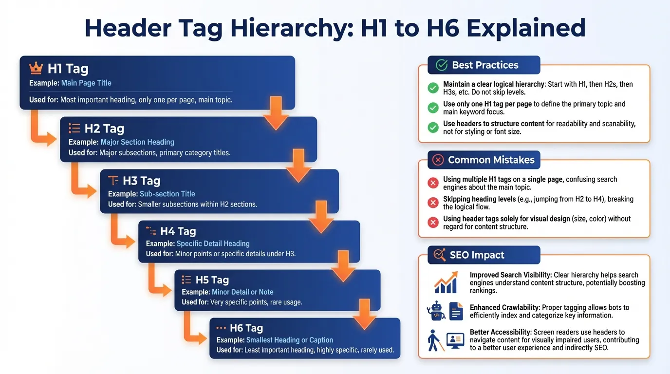 header tag seo hierarchy