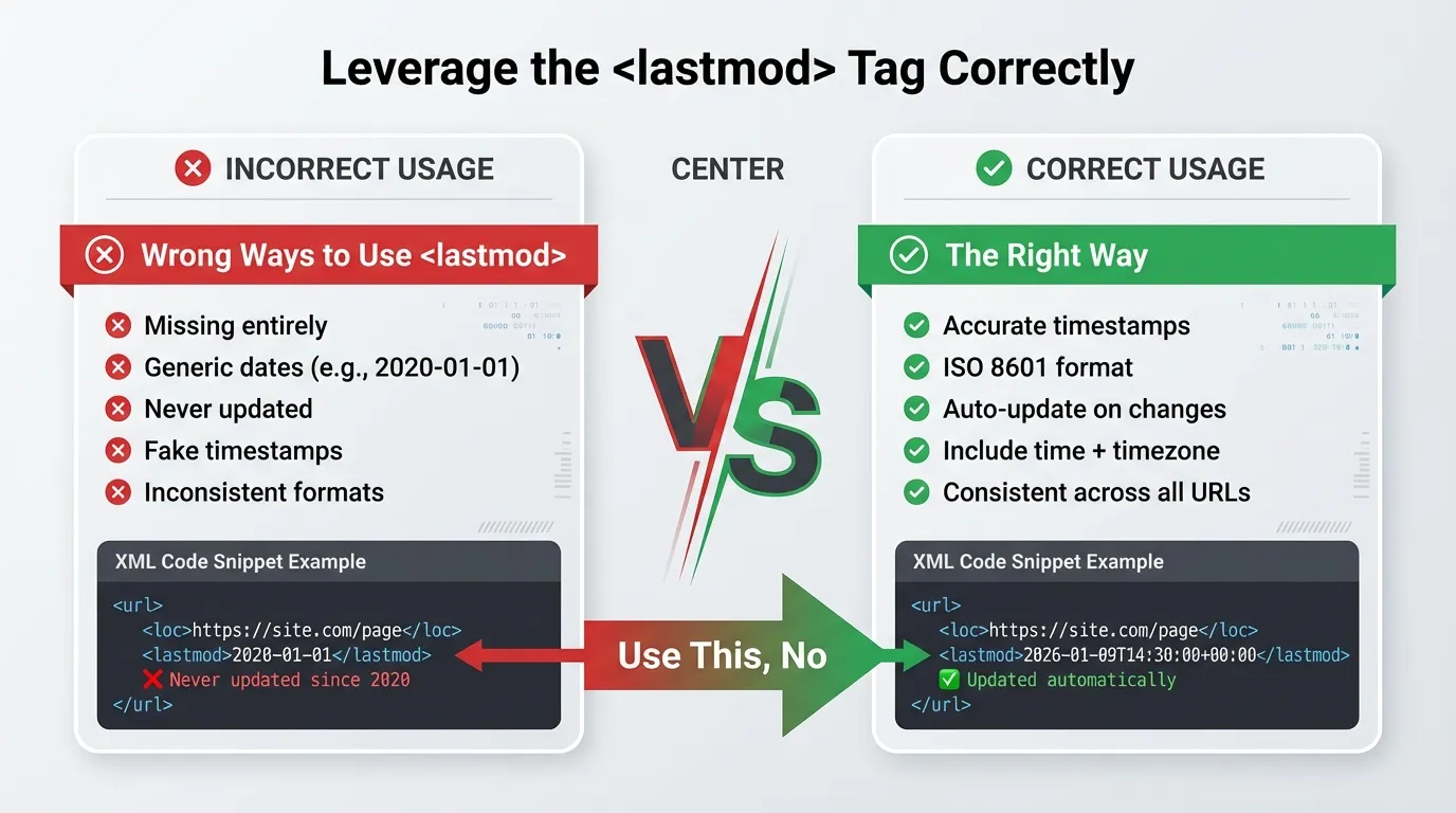 lastmod tag for xml sitemap
