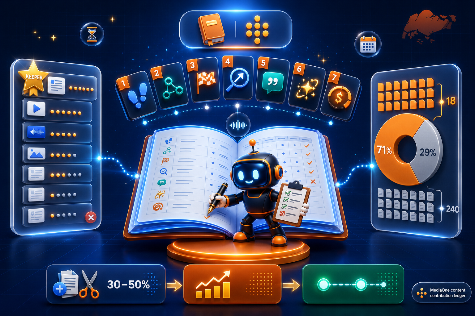 enterprise content marketing ROI tracking framework Singapore