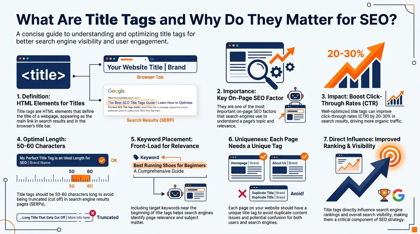 Title Tag Optimisation 2026: The Complete Guide to Ranking Higher 1 why are title tags important in title tag seo