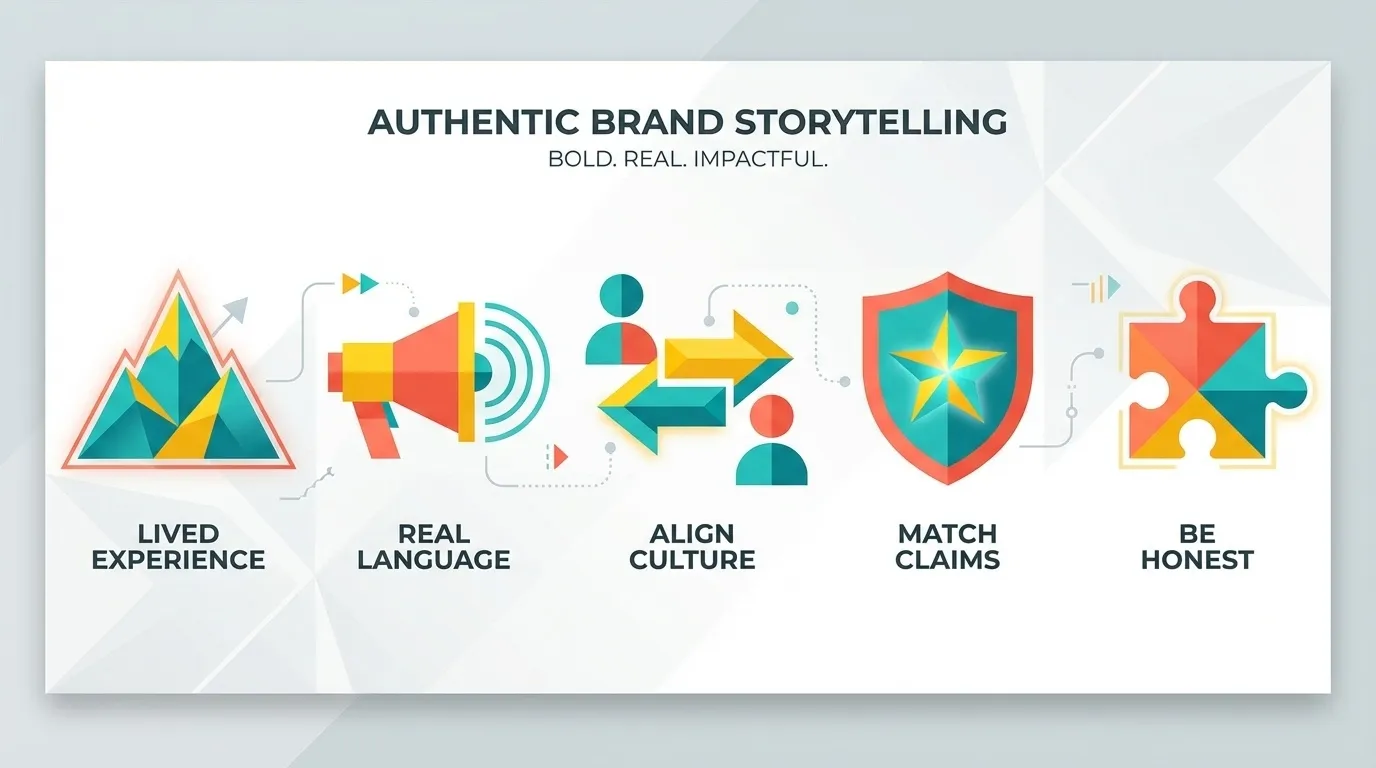 Authenticity is important in your brand story