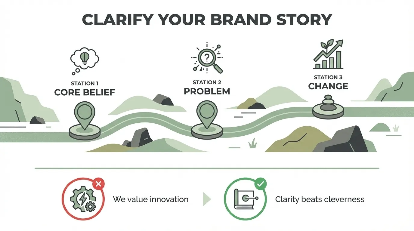 Be clear about your brand story’s foundation