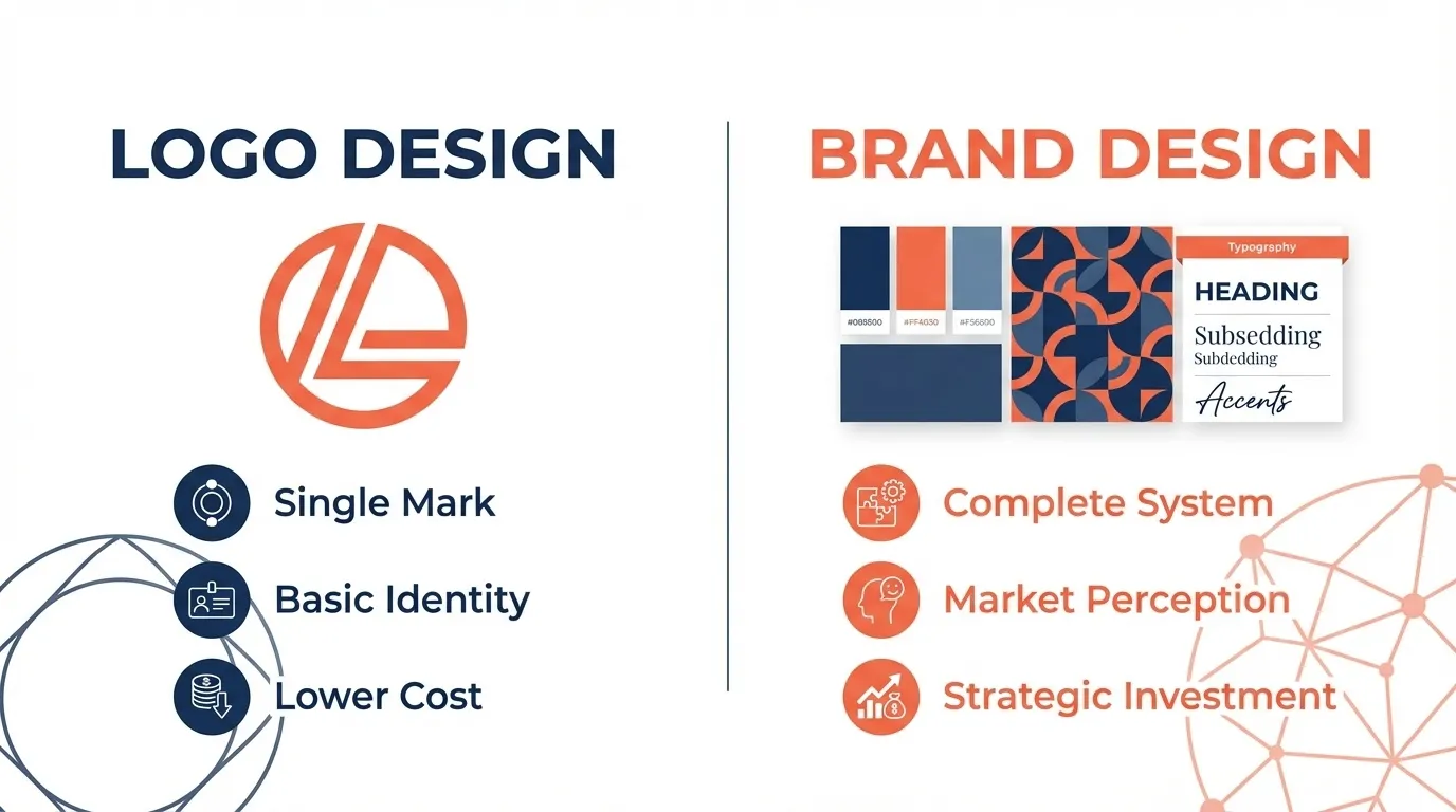 Brand Design vs Logo Design: What You Actually Need to Look Premium and Consistent 11 Brand design vs logo design investment you need