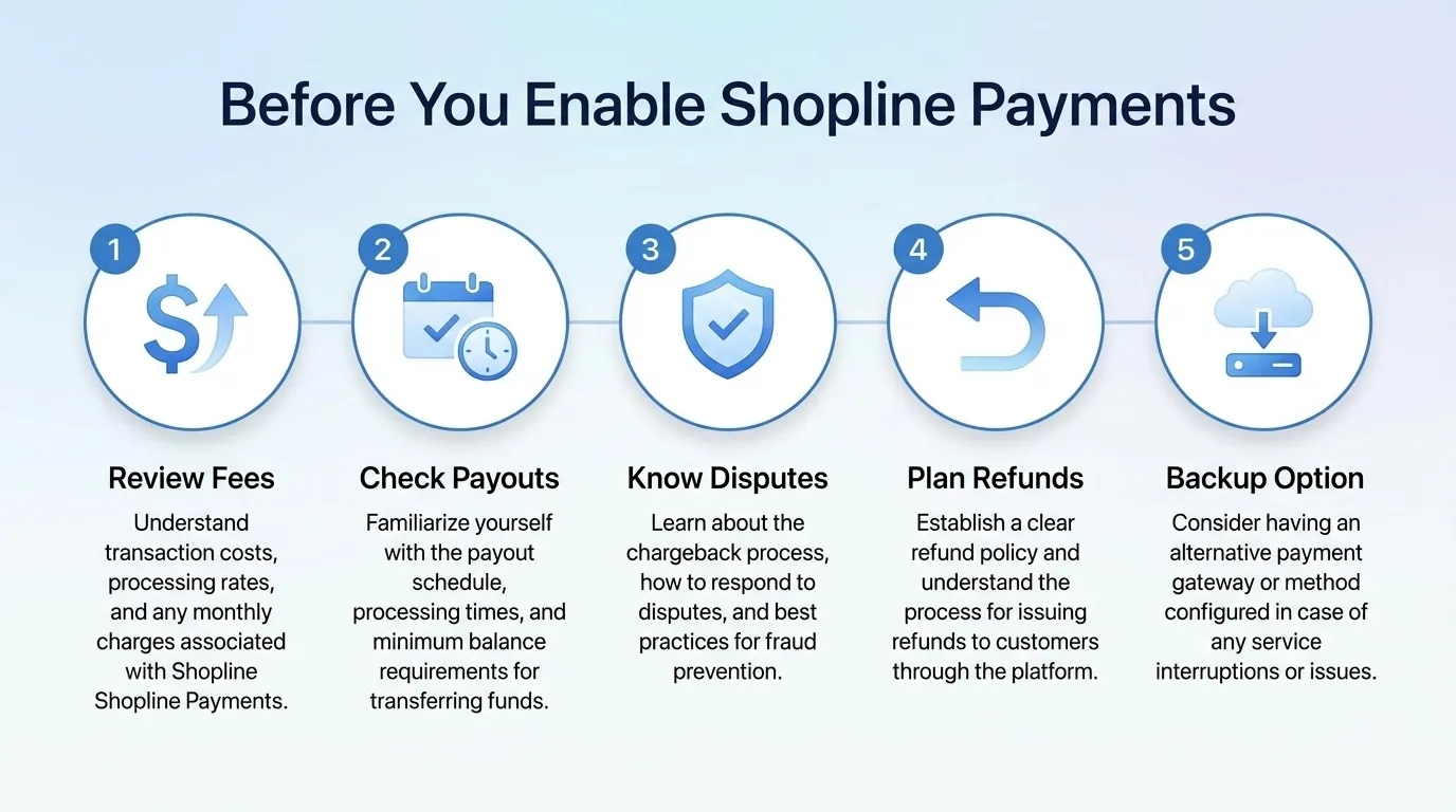 Checklist before you use Shopline Payments for your eCommerce business