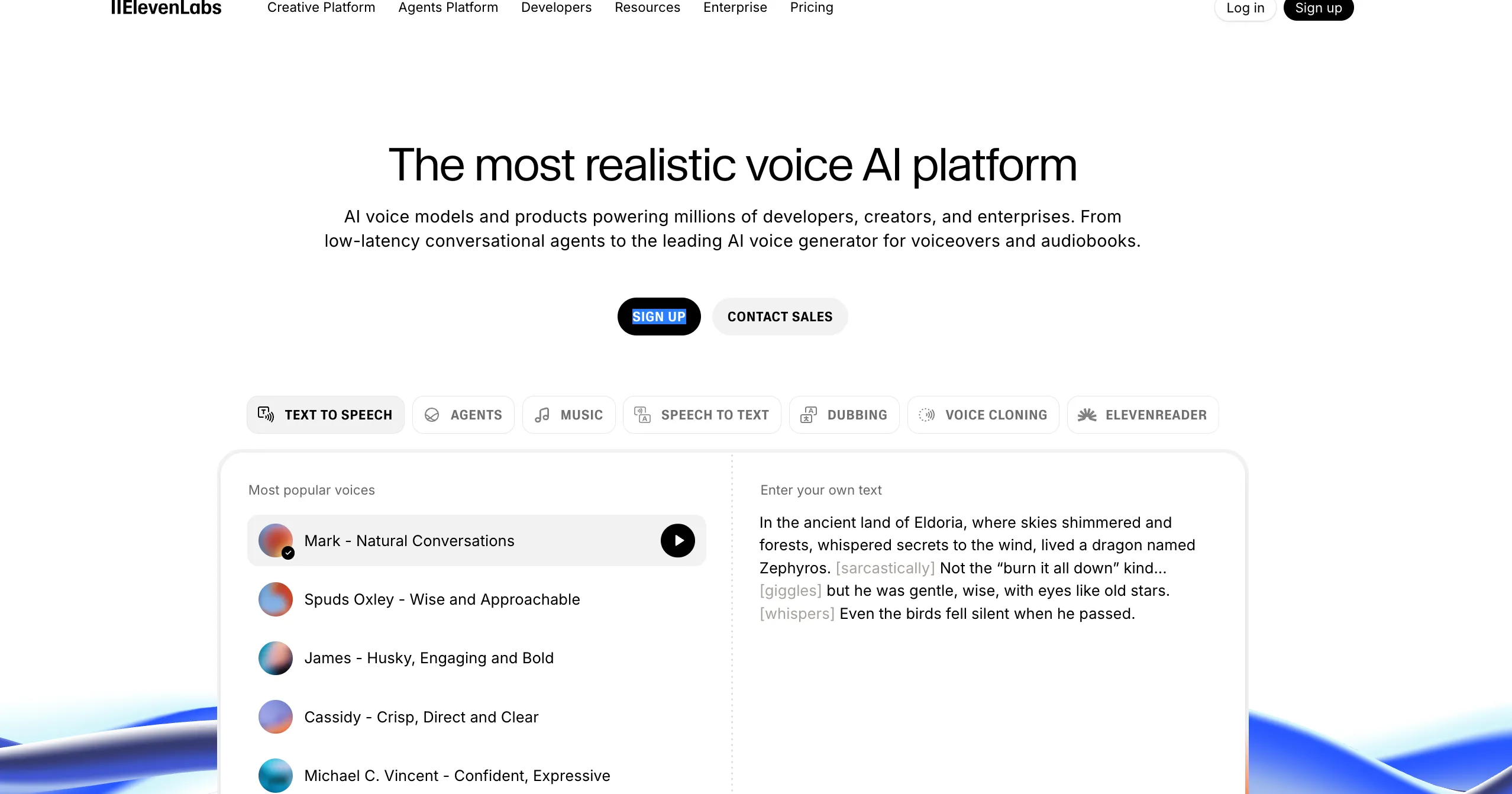 ElevenLabs as one of the best Generative AI tools