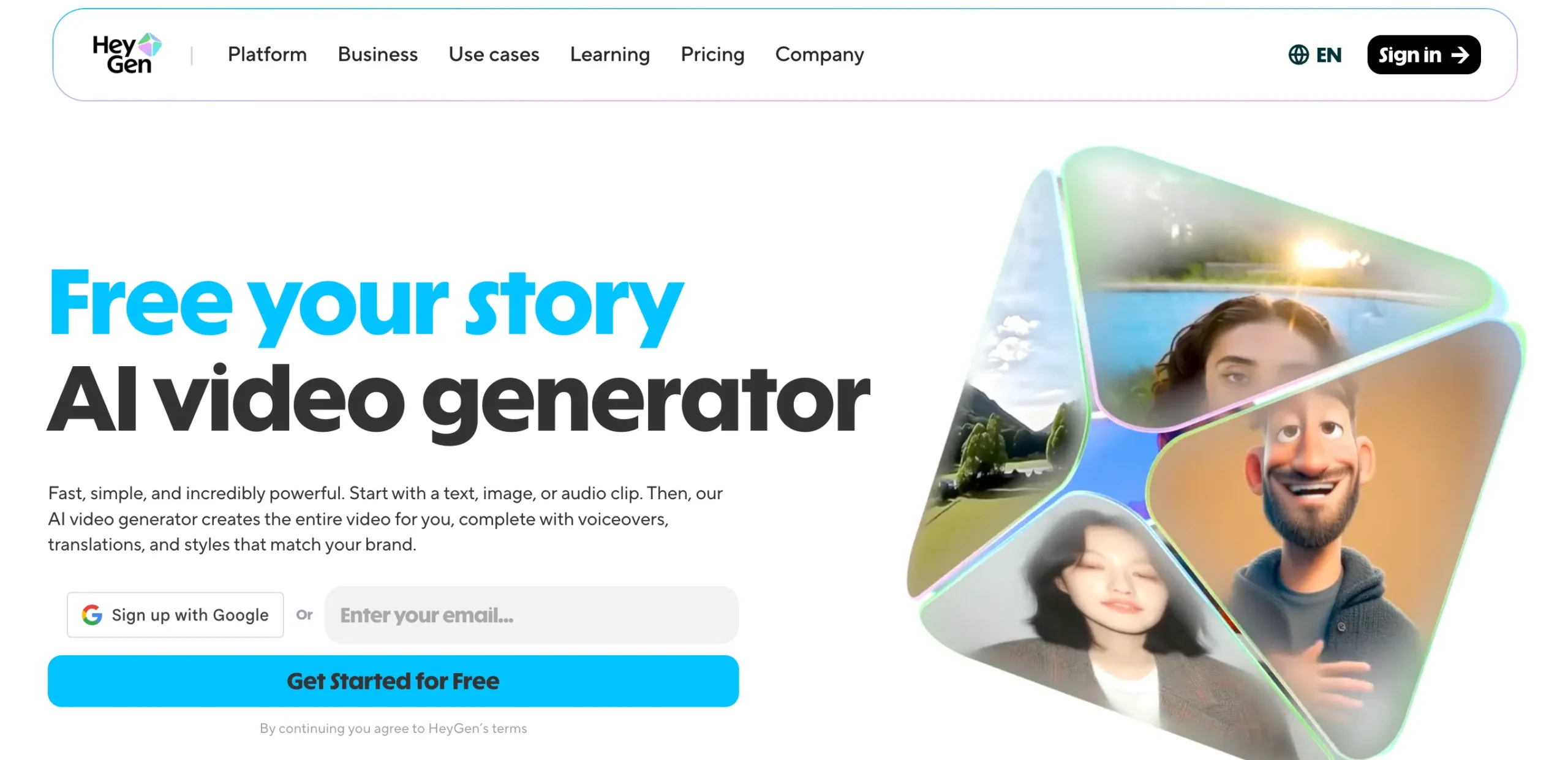 HeyGen as one of the best Generative AI tools