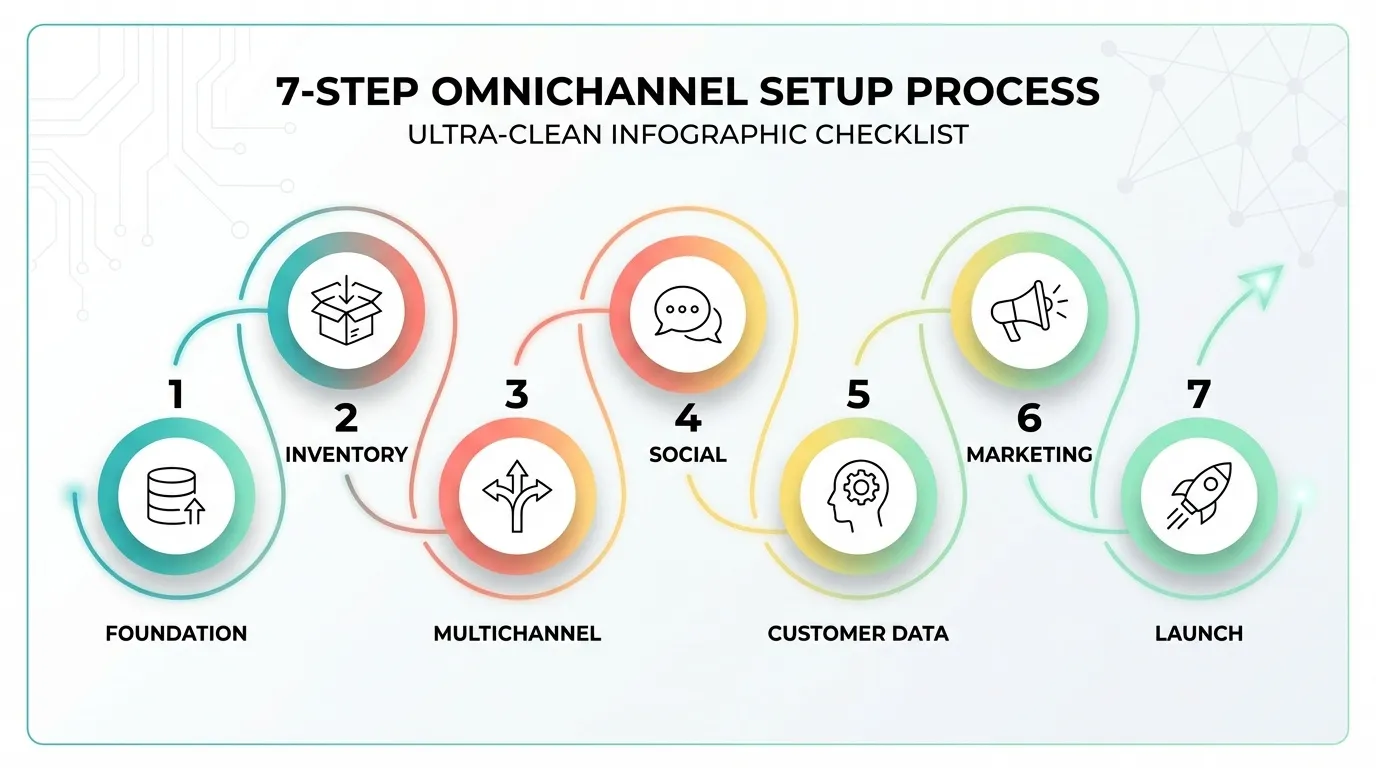 Omnichannel selling setup phases for using Shopline as a merchant store