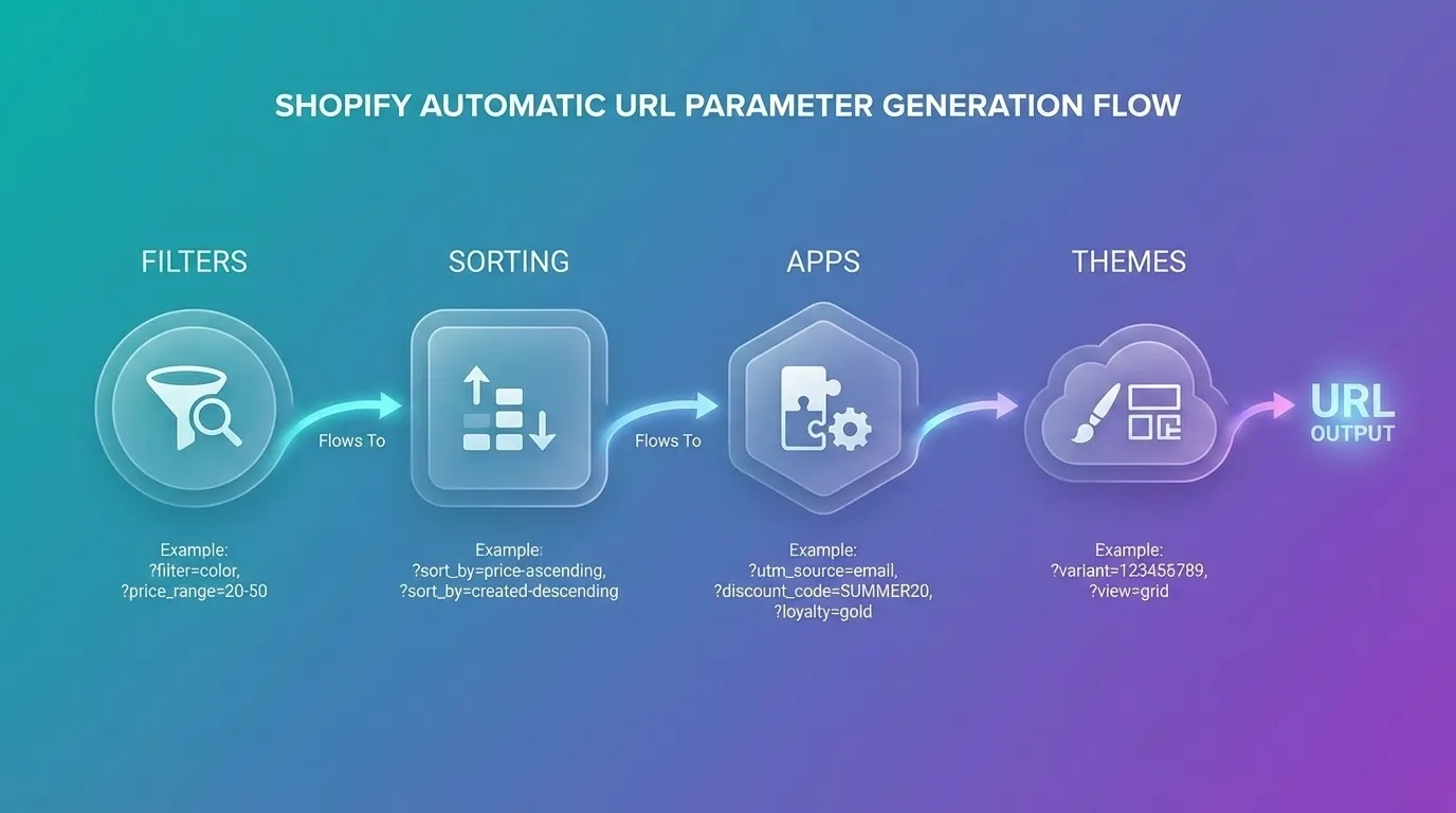 Shopify URL Parameters and Session IDs: How to Preserve Tracking While Preventing Broken URL Structures in Google 2 Process for generating Shopify URL parameters