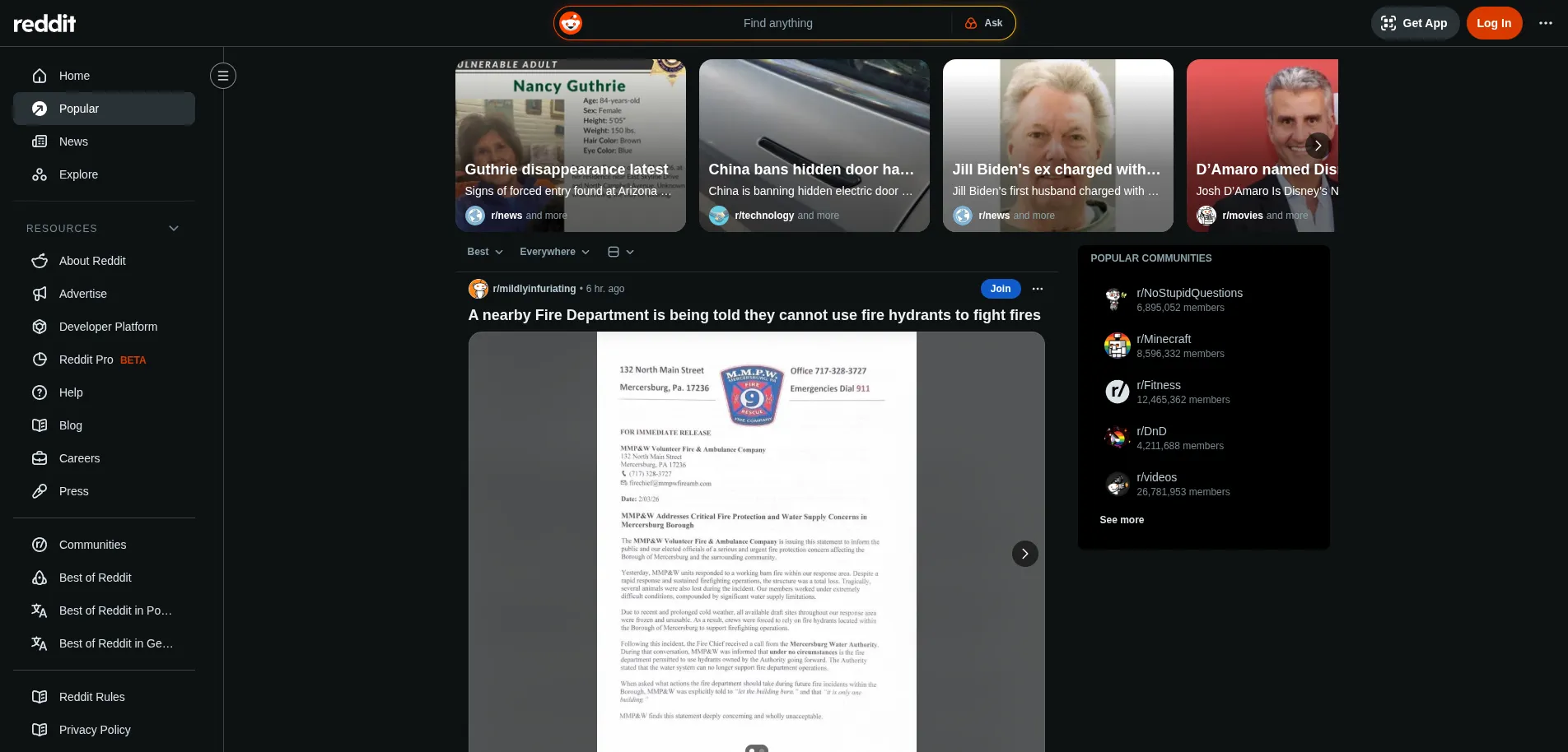 Screenshot of Reddit - The Platform for Reddit SEO