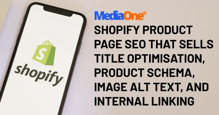 Shopify Product Page SEO That Sells Title Optimisation, SEO Descriptions, Product Schema, Image Alt Text, and Internal Linking