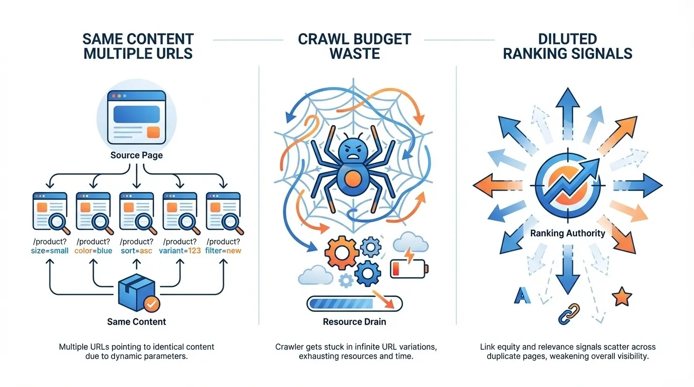 Shopify URL Parameters and Session IDs: How to Preserve Tracking While Preventing Broken URL Structures in Google 4 Shopify URL parameters duplicate content issue