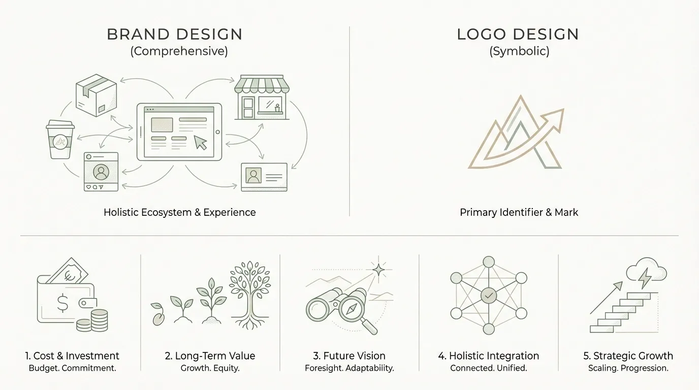 Brand Design vs Logo Design: What You Actually Need to Look Premium and Consistent 8 Should you go with brand design vs logo design