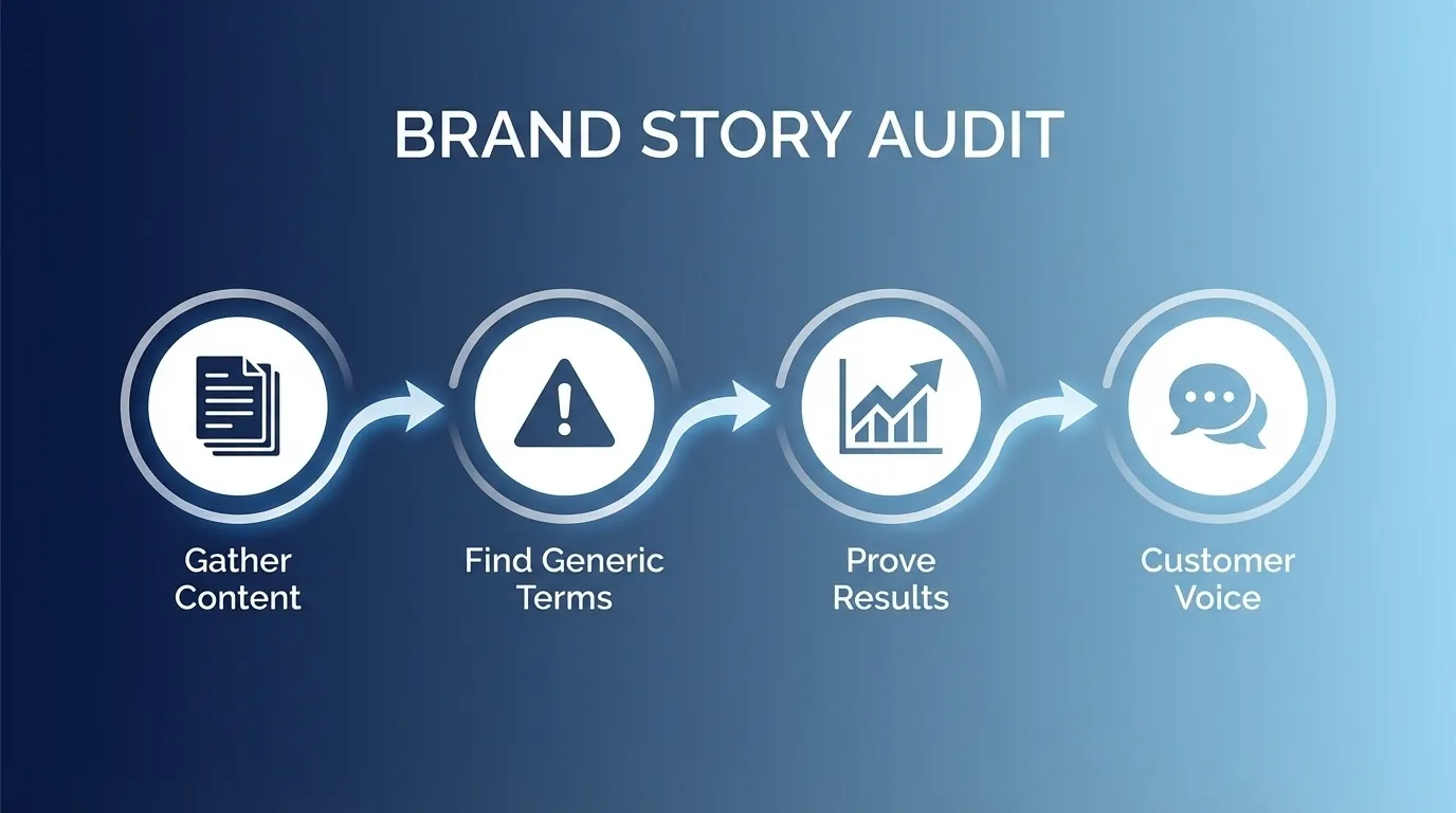 Start by auditing your brand story