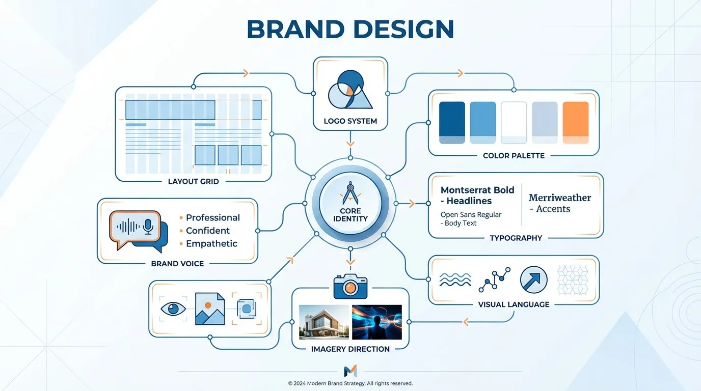 Brand Design vs Logo Design: What You Actually Need to Look Premium and Consistent 2 Understanding brand design vs logo design difference with brand design inclusions