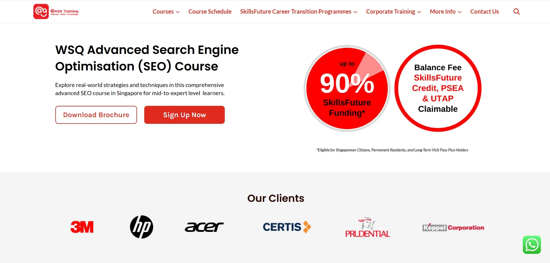 ask training wsq for seo courses