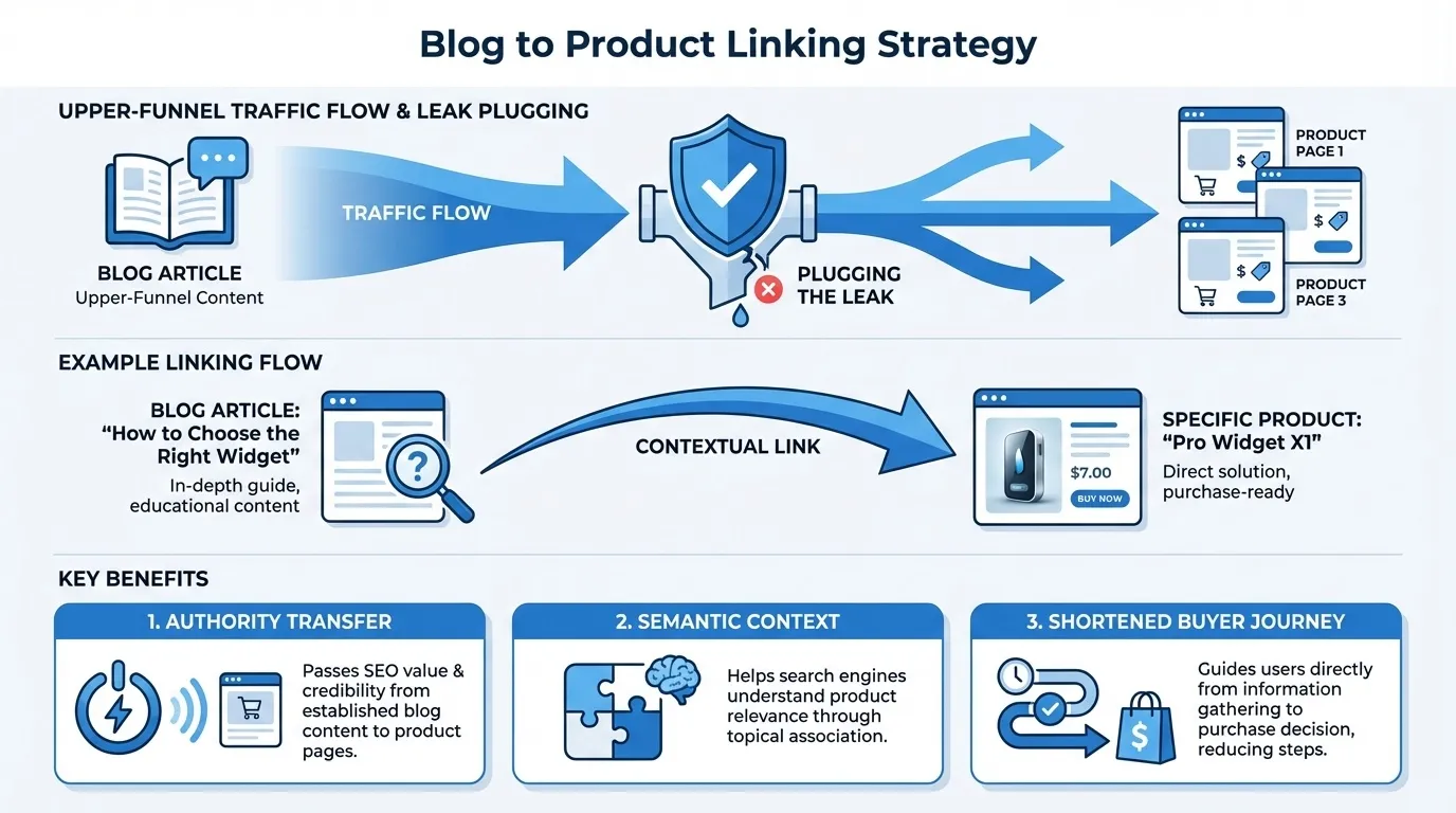 blog to product for shopify product page seo