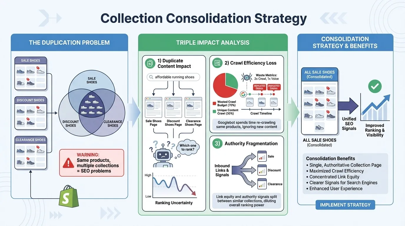 Shopify Technical SEO Checklist: Fixing Duplicate Content, Canonicals and Index Bloat 17 collection strategy for shopify technical seo