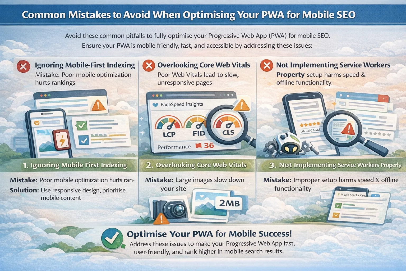 common mistakes in mobile seo