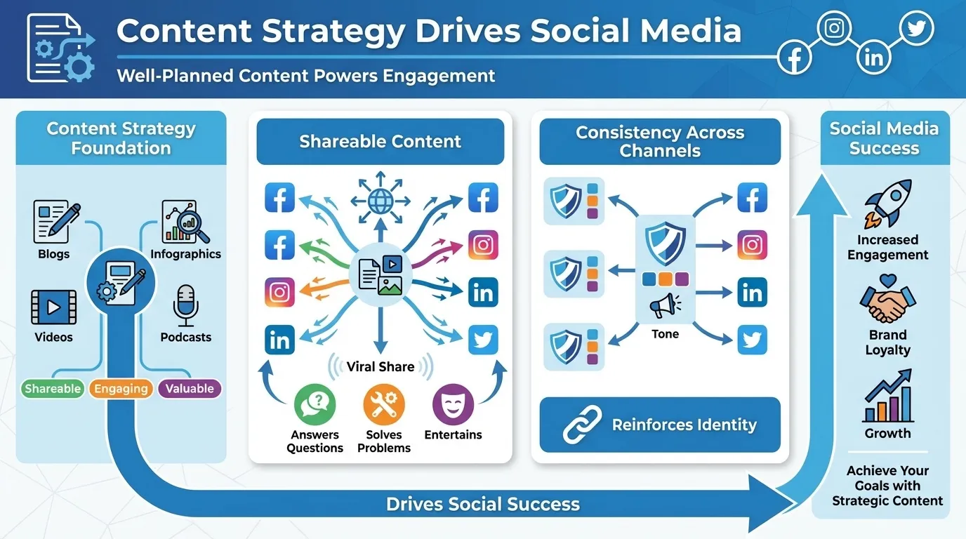 content strategy drives social media for digital branding