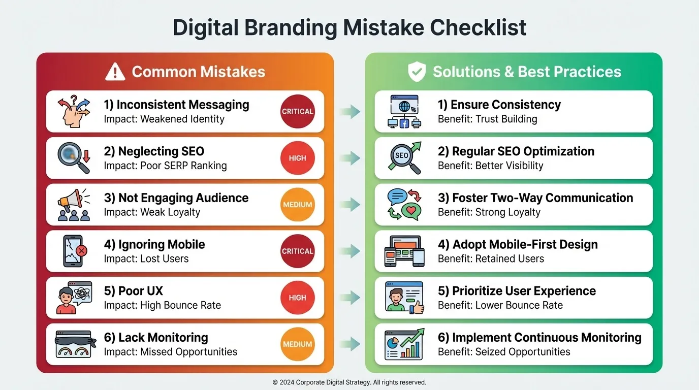 digital branding mistakes