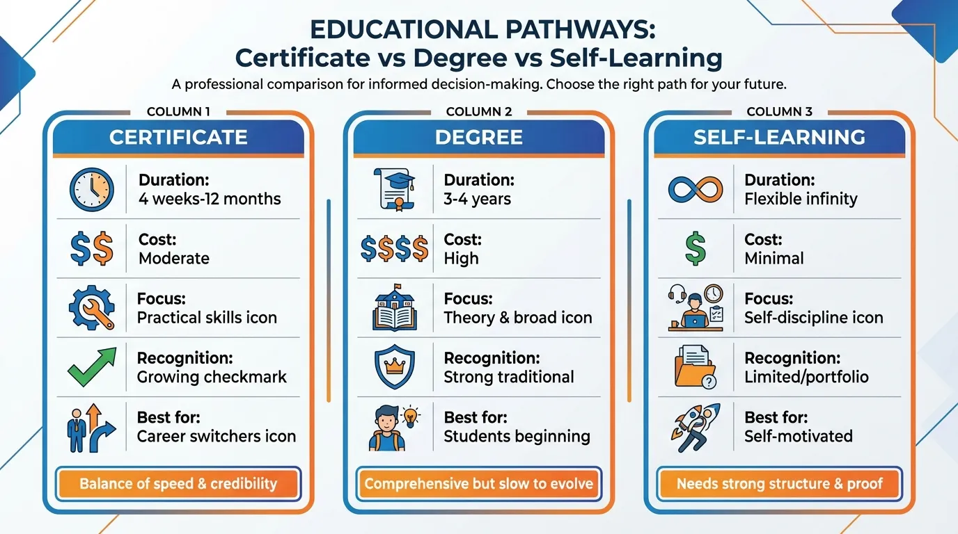educational pathways of a digital marketing certificate
