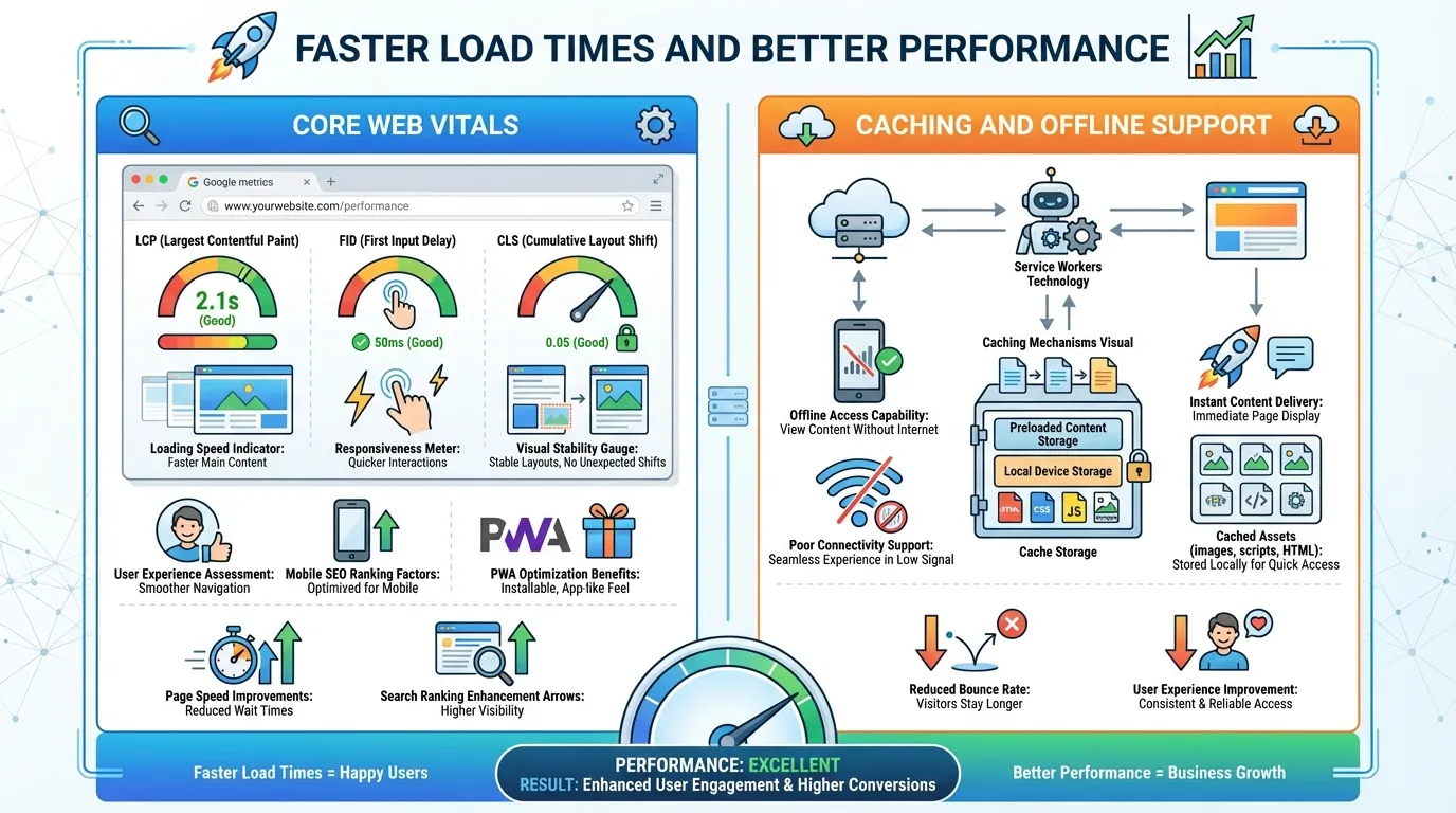 faster load times for mobile seo